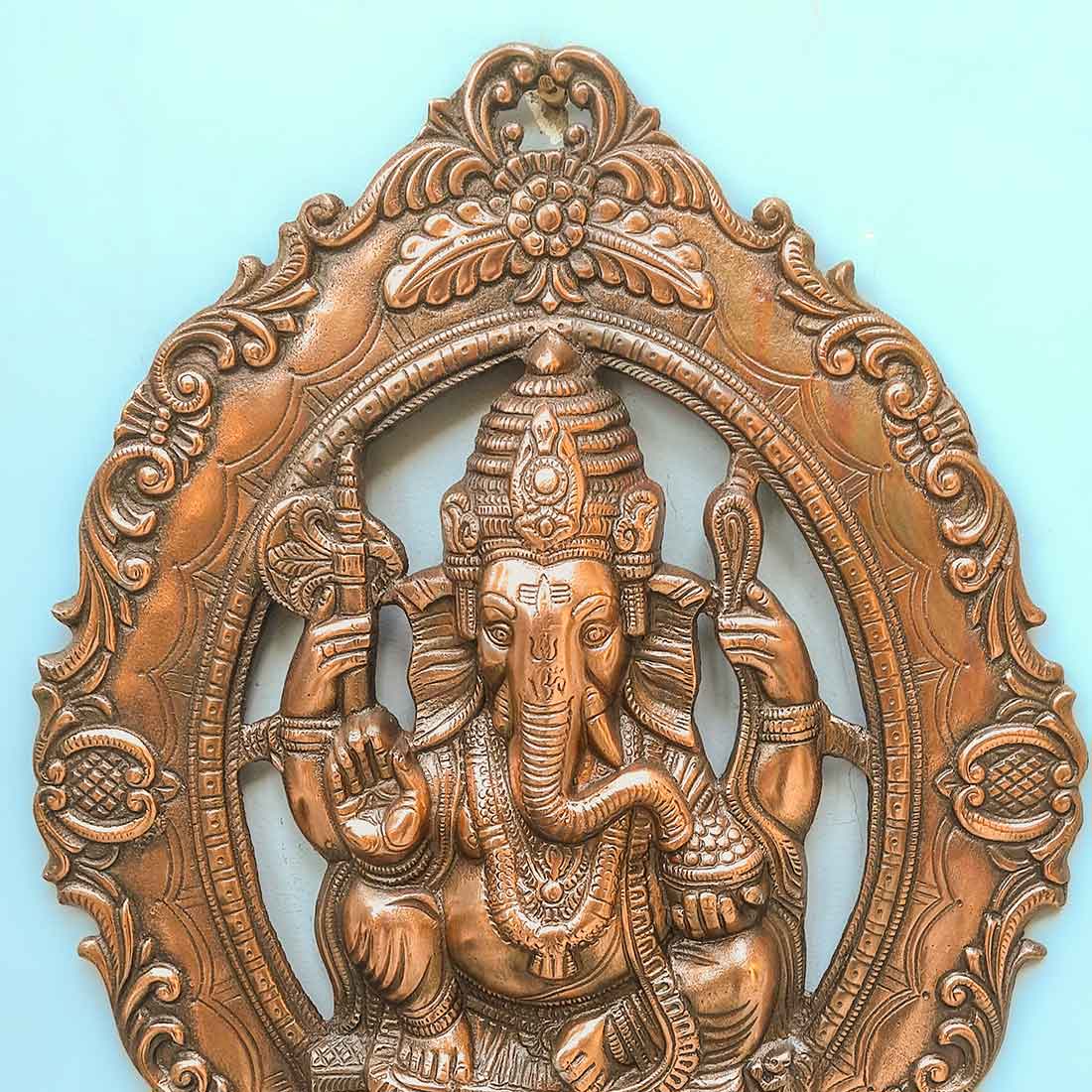 Ganpati Wall Art - For Pooja, Mandir & Home Decor - 20 Inch - ApkaMart