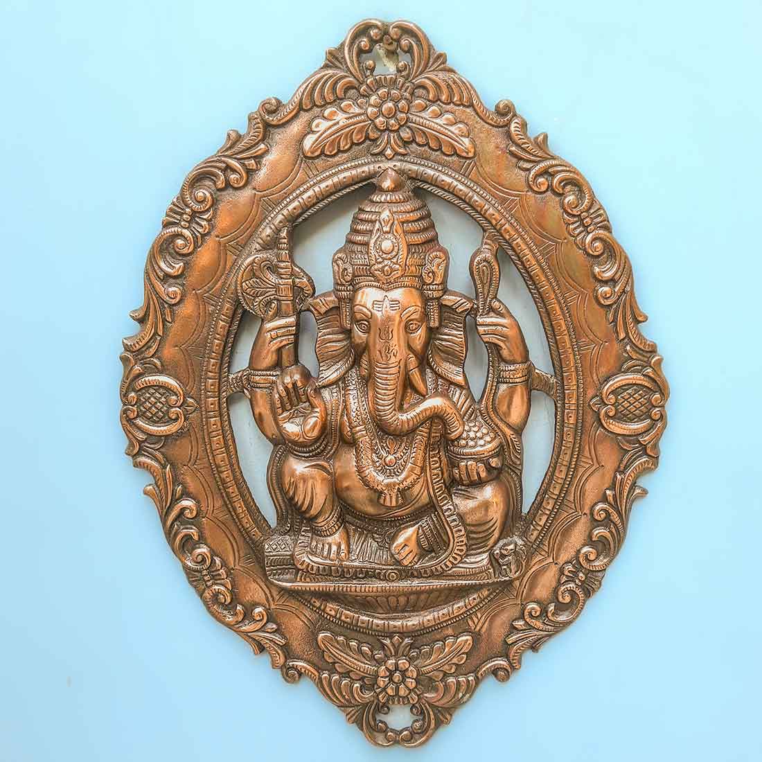 Ganpati Wall Art - For Pooja, Mandir & Home Decor - 20 Inch - ApkaMart