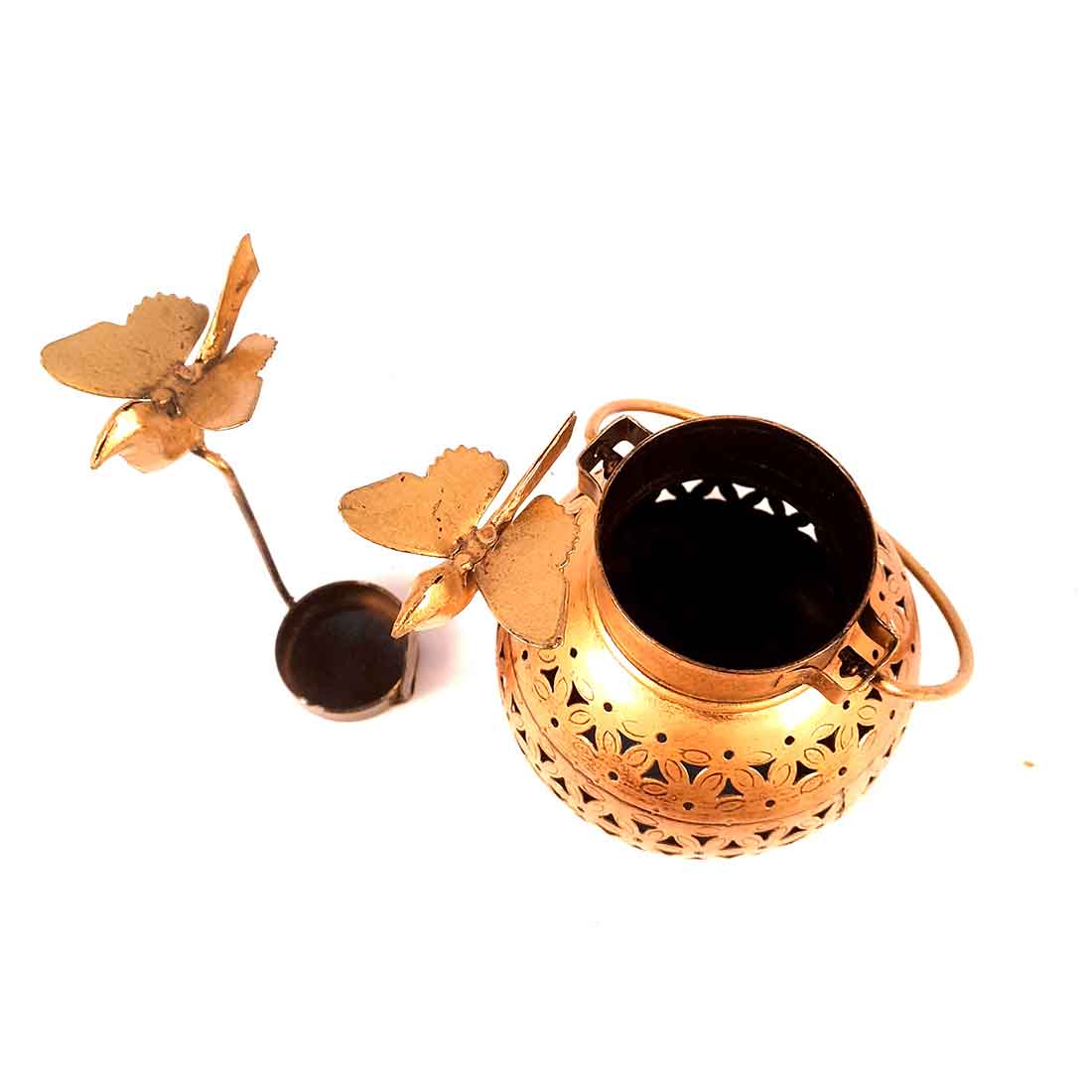 Hanging Tea light Candle Holder - Bird Design - 9 Inch - ApkaMart