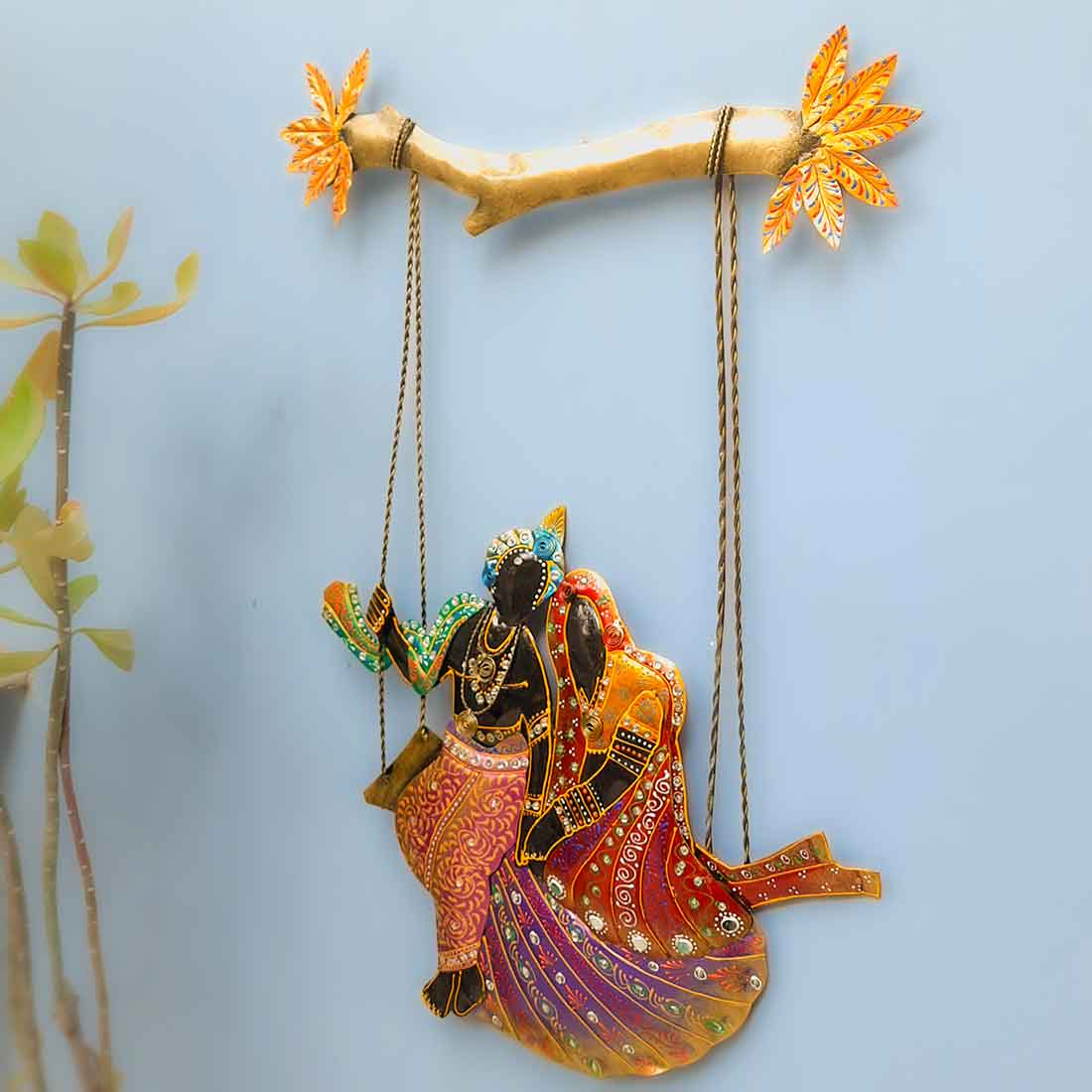 Radha Krishna Wall Hanging | LED  Wall Decor - 29 Inch - ApkaMart