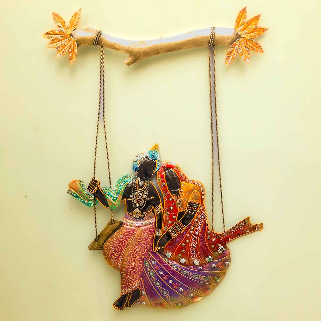 Radha Krishna Wall Hanging | LED  Wall Decor - 29 Inch - ApkaMart