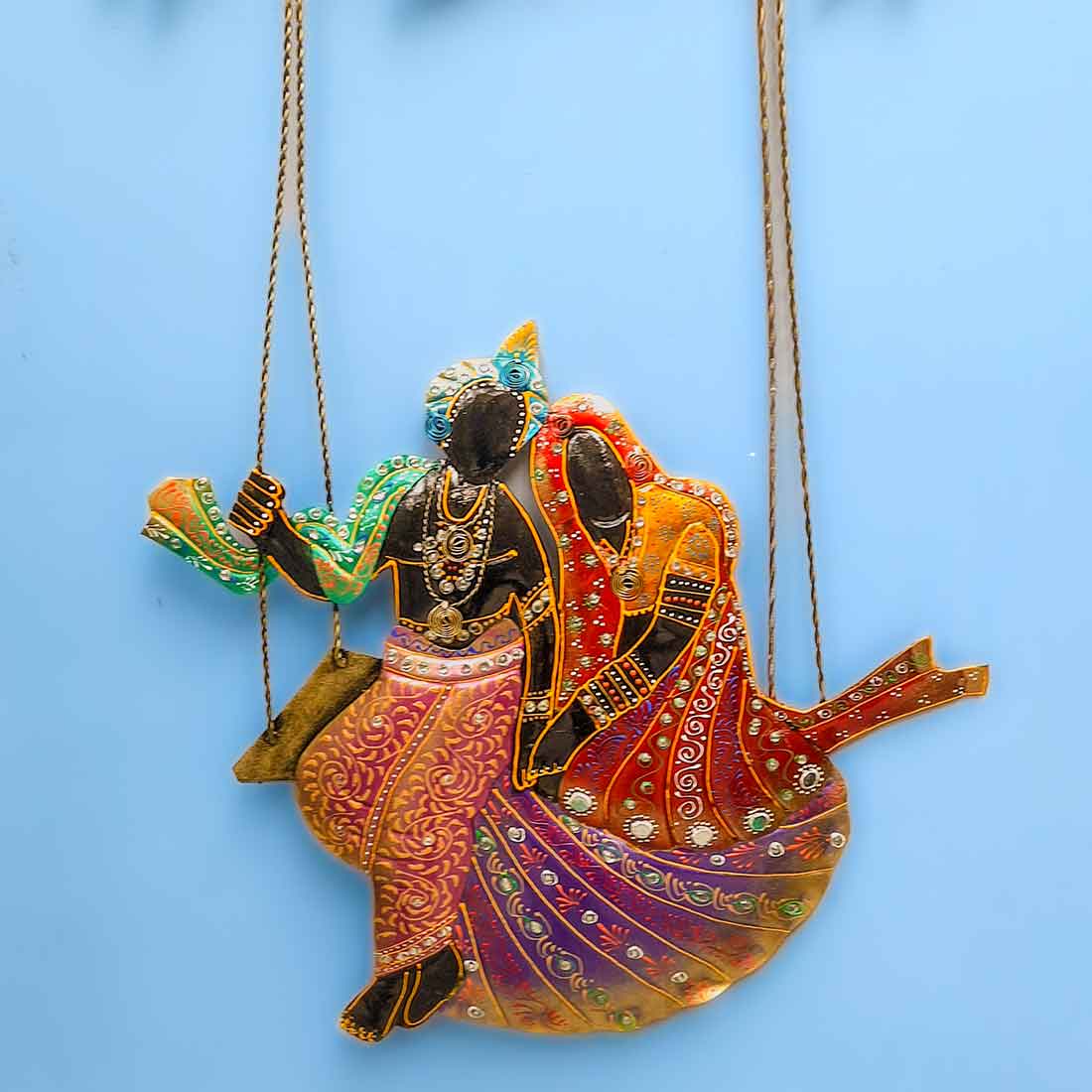 Radha Krishna Wall Hanging | LED  Wall Decor - 29 Inch - ApkaMart