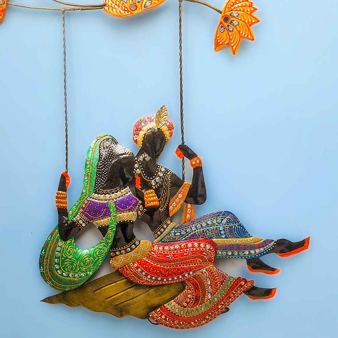 Radha Krisha Wall Art - LED Wall hanging for Living Room & Home Decor - 29 Inch - ApkaMart