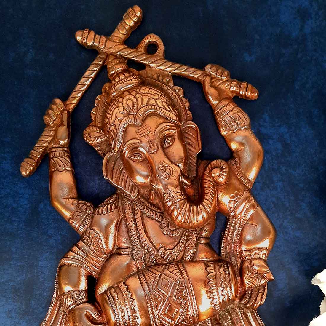 Wall Decor for Living Room | Ganesh Wall Art Dancing Pose - 18 Inch - ApkaMart