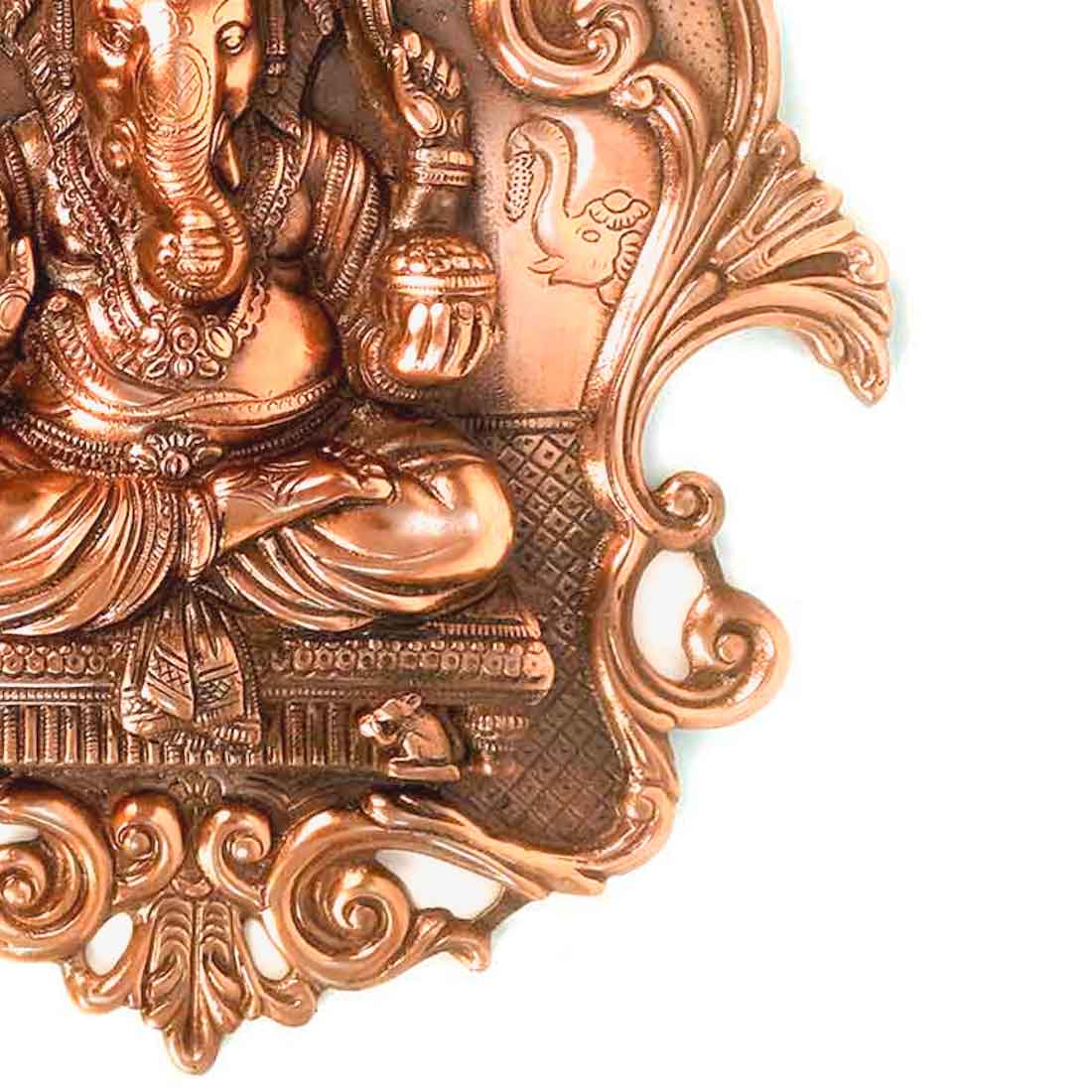 Ganesh Idol for Gift | Metal Wall Decor - 18 Inch - ApkaMart