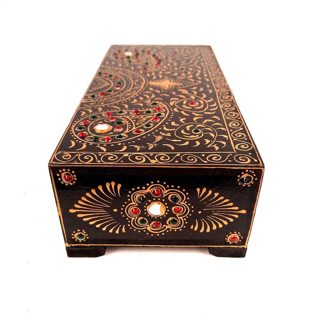Jewelry Box Wooden | Decorative Jewellery Box - For Organizing & Gifts - 12 Inch - ApkaMart