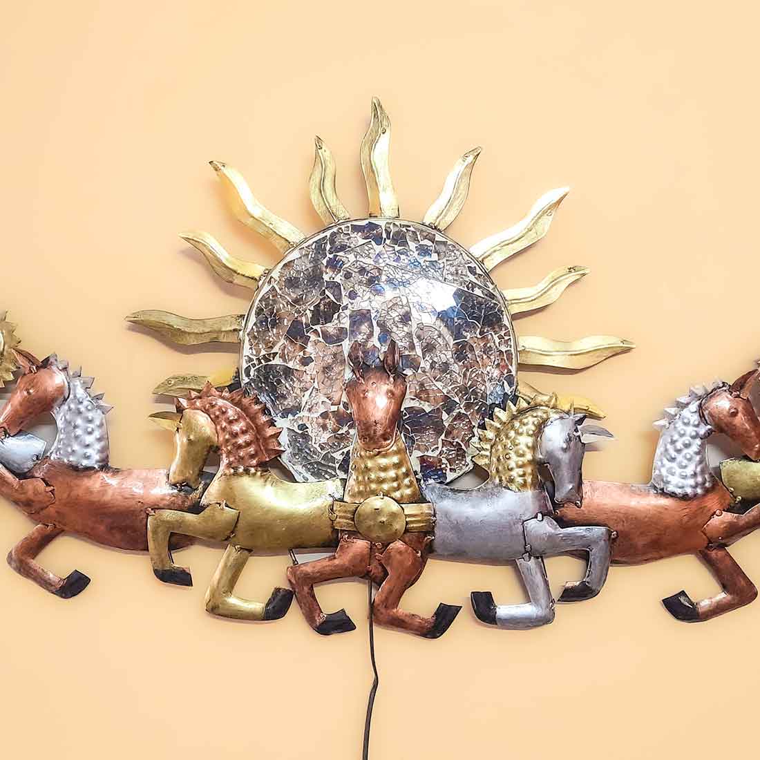 LED Wall Hanging Decor -Wall Sculpture - For Living Room Interior Decoration - 36 Inch - ApkaMart