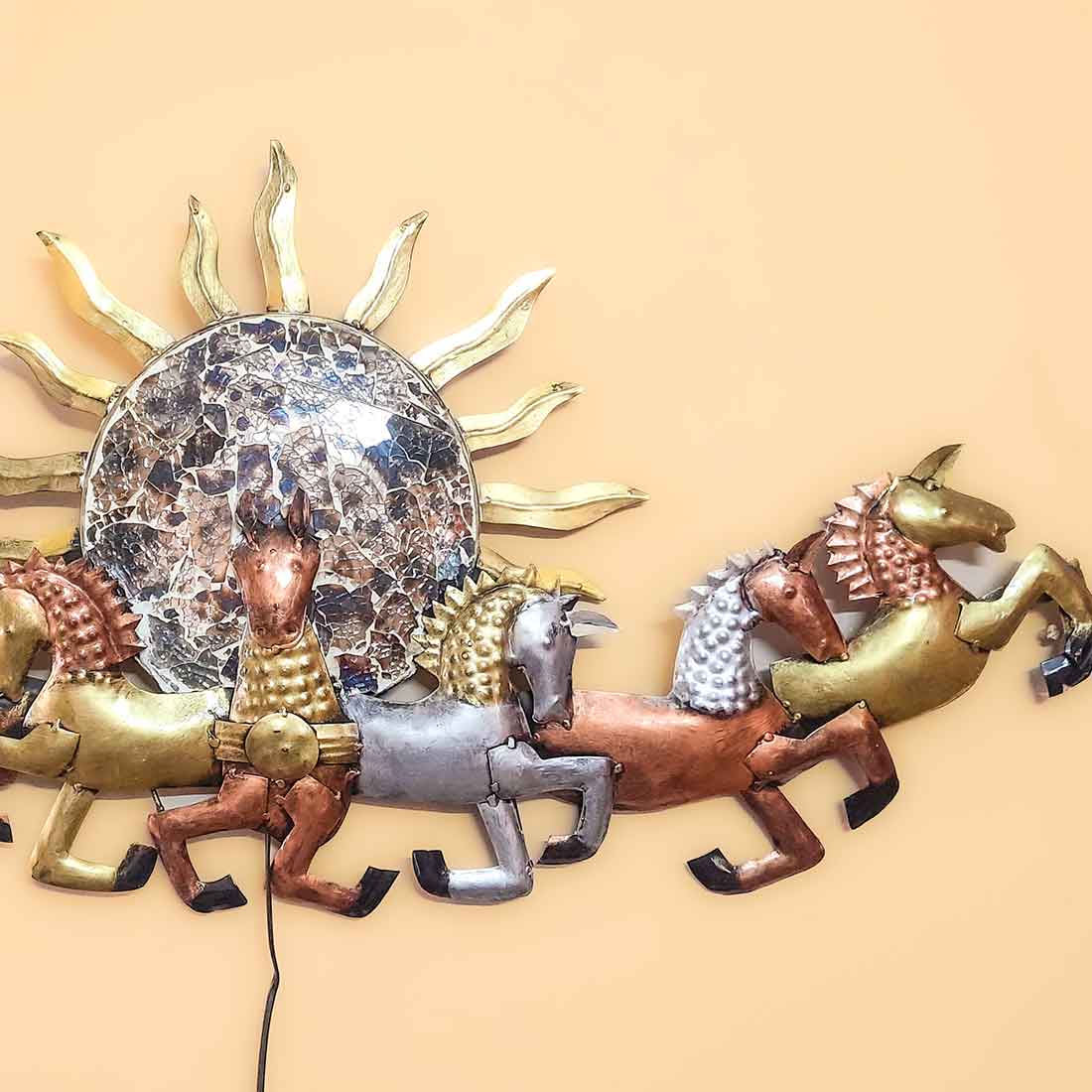 LED Wall Hanging Decor -Wall Sculpture - For Living Room Interior Decoration - 36 Inch - ApkaMart