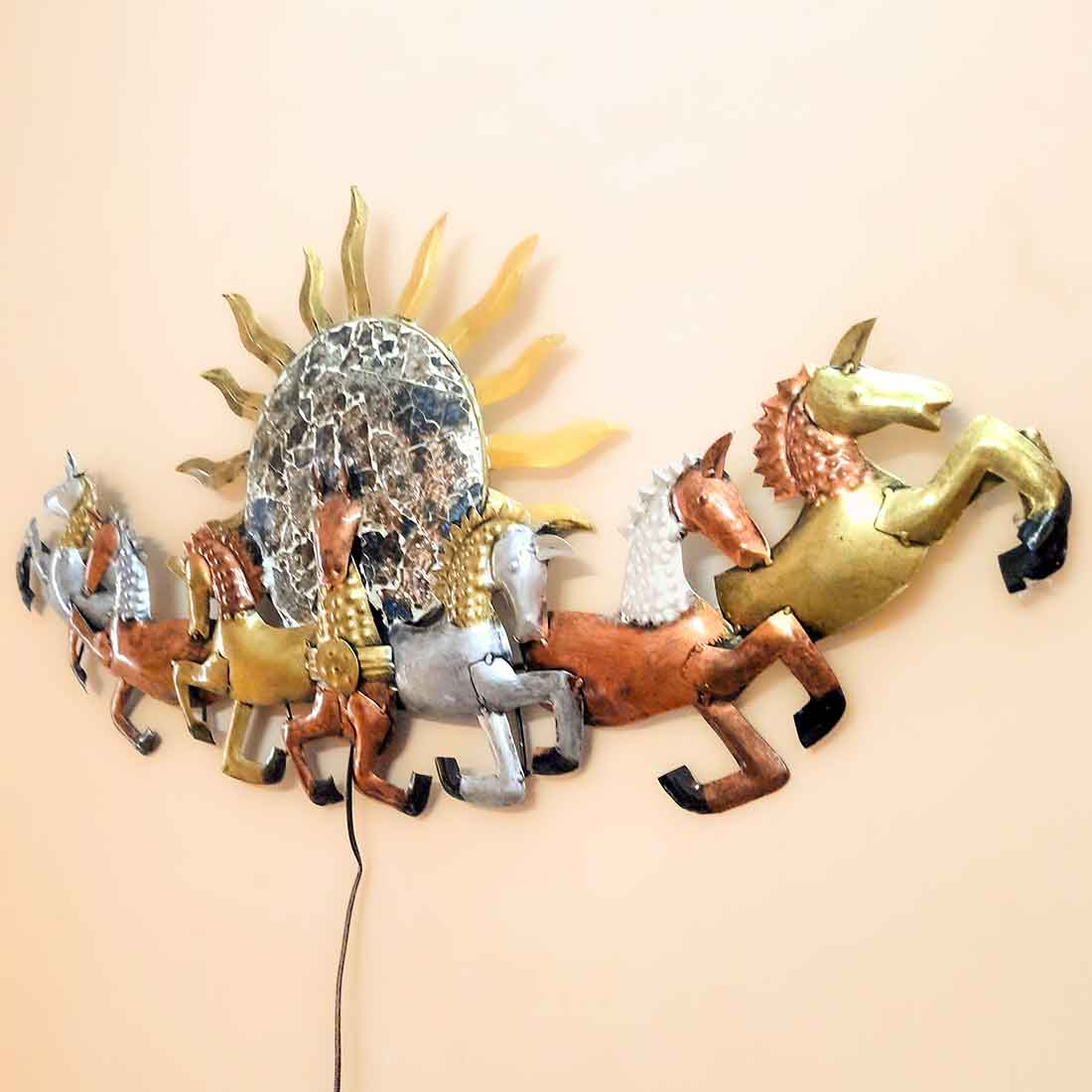 LED Wall Hanging Decor -Wall Sculpture - For Living Room Interior Decoration - 36 Inch - ApkaMart