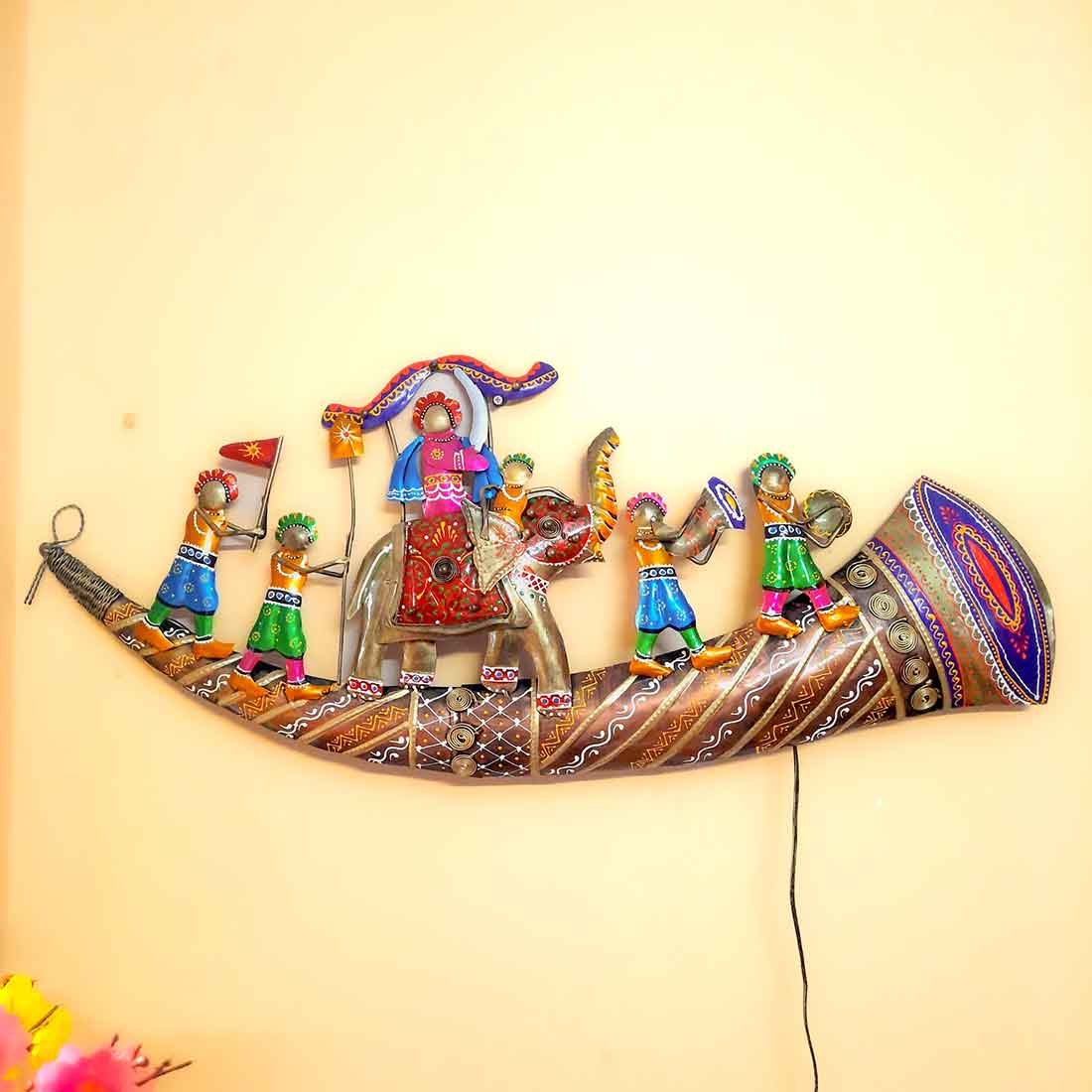 Metal Wall Art - LED Wall Hanging - For Living room Decor - 35 Inch - ApkaMart