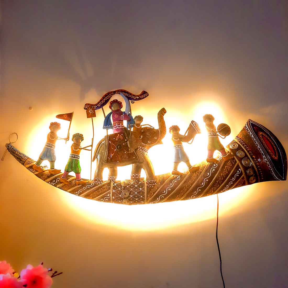 Metal Wall Art - LED Wall Hanging - For Living room Decor - 35 Inch - ApkaMart