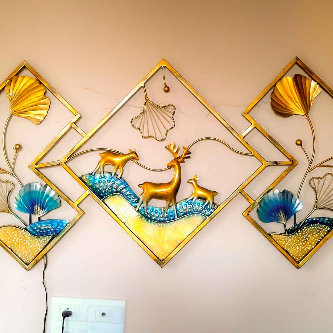 LED Wall Hanging  Decor - Metal Wall Art Decor For Home Decor & Gifts -57 Inch - ApkaMart