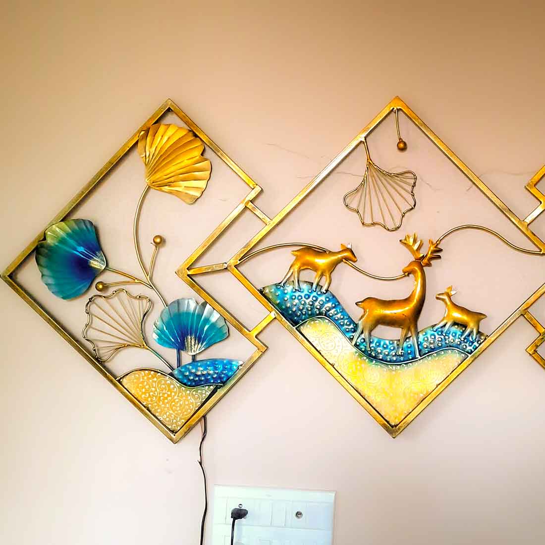 LED Wall Hanging  Decor - Metal Wall Art Decor For Home Decor & Gifts -57 Inch - ApkaMart