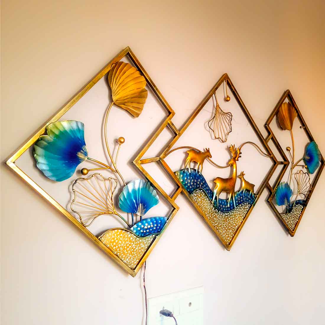 LED Wall Hanging  Decor - Metal Wall Art Decor For Home Decor & Gifts -57 Inch - ApkaMart