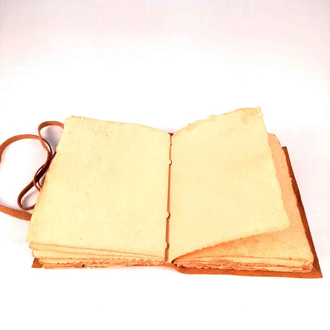 Leather Journal Notebook | Travel Diary - For Birthday & Anniversary Gift - 8 inch - ApkaMart