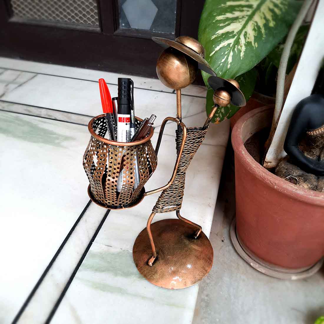 Candle Stand | Decorative Tealight Candle Holders - Men Design -16 Inch - ApkaMart