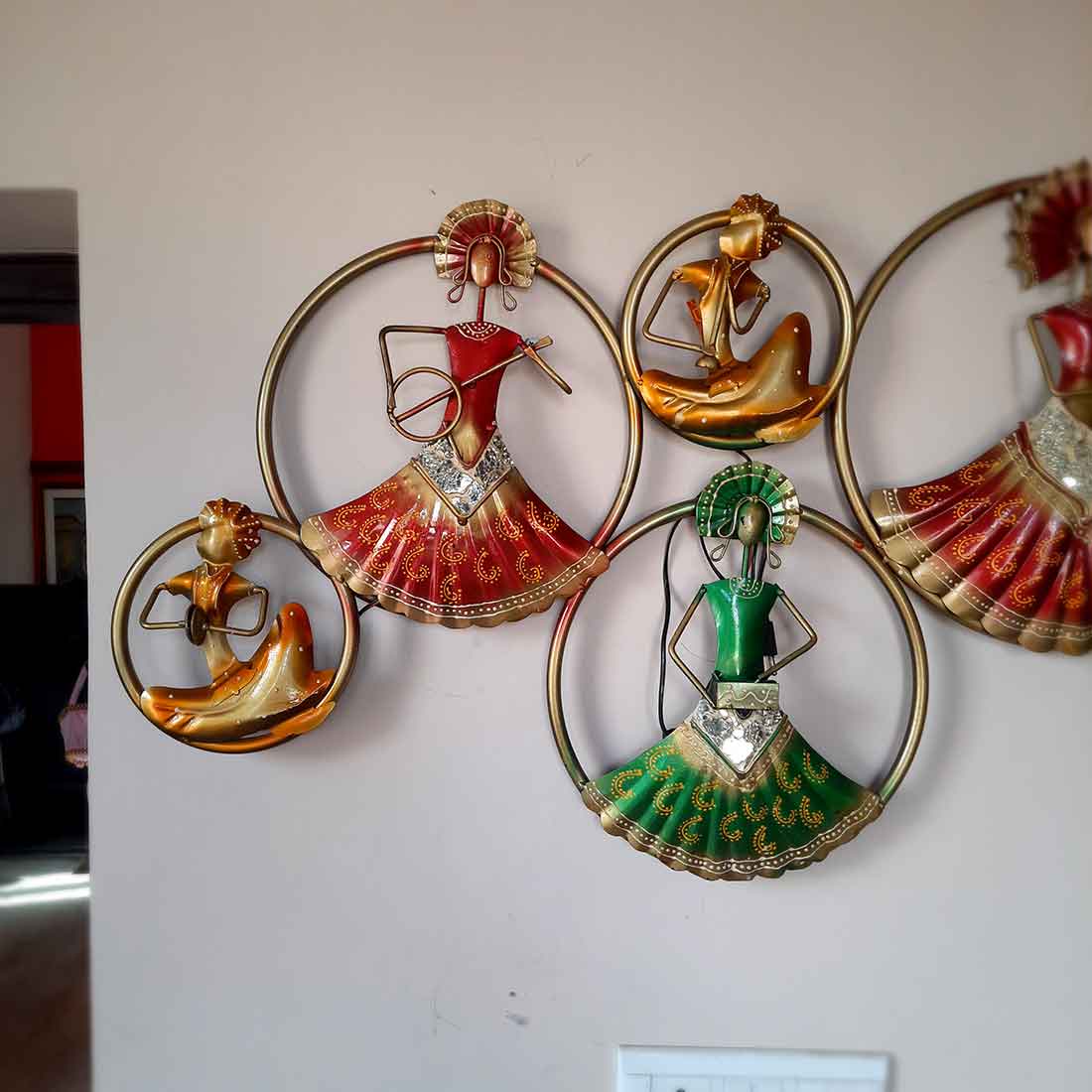 LED Wall Hanging Decor - Metal Wall Art Decor For Home Decor & Gifts -55 Inch - ApkaMart