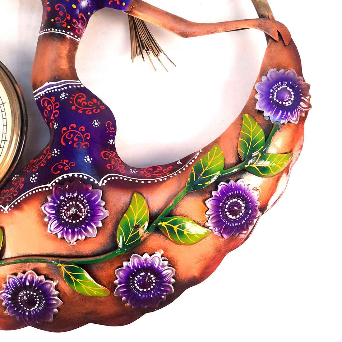 Wall Clock- Apkamart #color_Purple