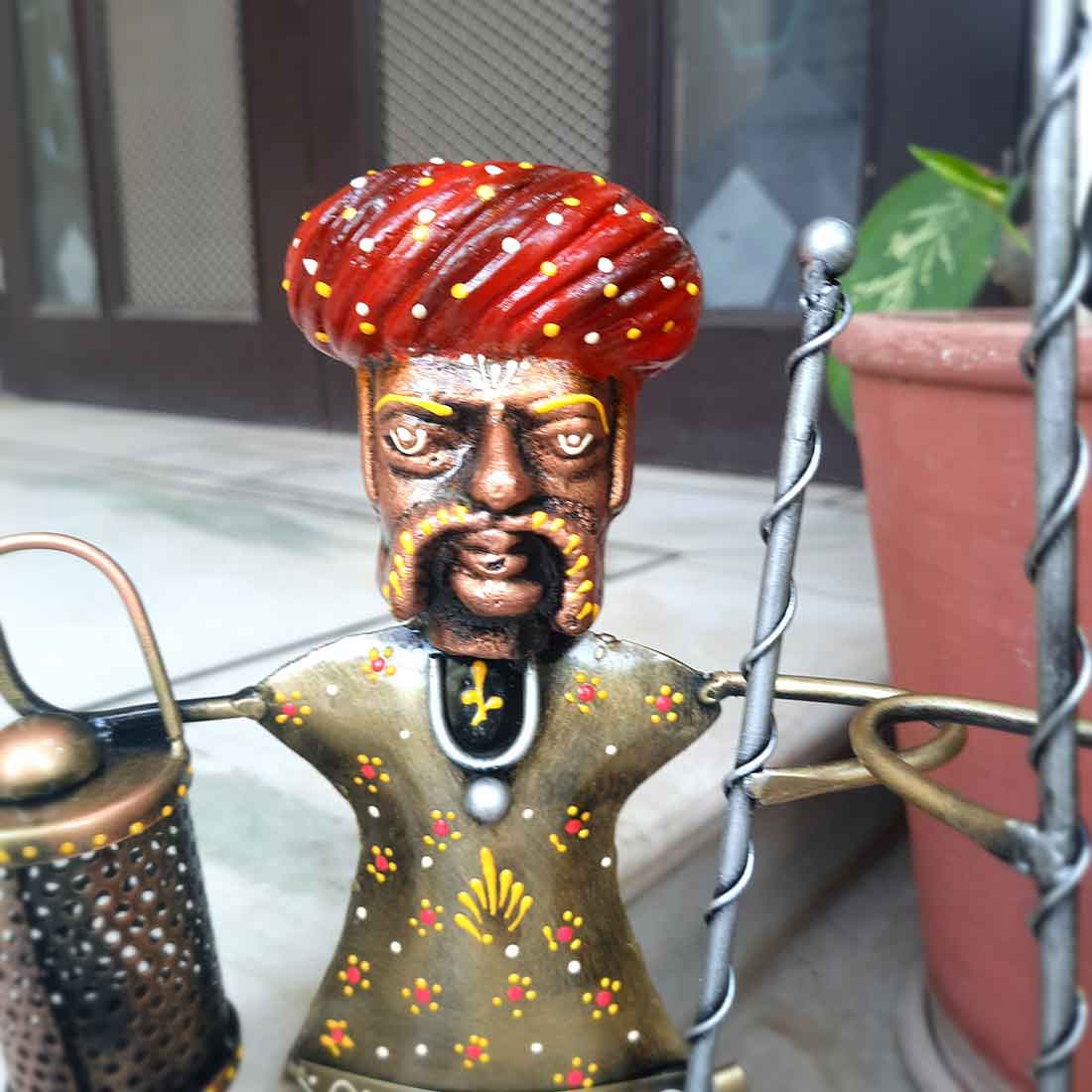 Village Men - Human Figurine - Unique Showpiece for Living Room - 15 Inch-Set of 3 - ApkaMart