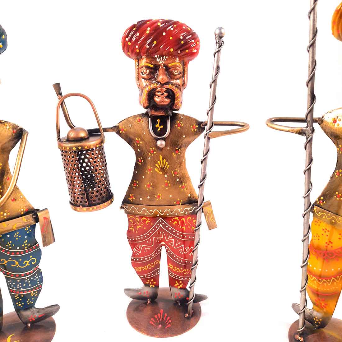 Village Men - Human Figurine - Unique Showpiece for Living Room - 15 Inch-Set of 3 - ApkaMart