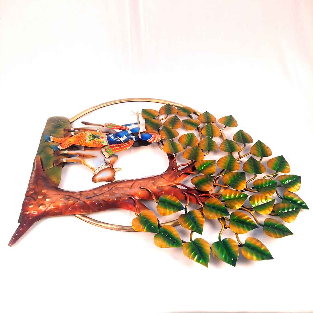 Krishna Backlit Wall Hanging - Metal Wall Art Decor - For Home Decor & Gifts -25 Inch - ApkaMart