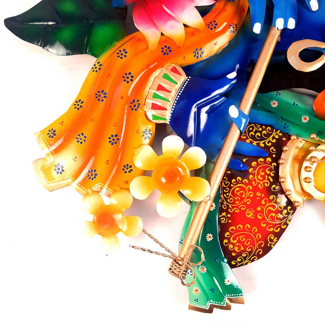 Radha Krishna Backlit Wall Hanging - Metal Wall Art LED - For Home Decor & Gifts -28 Inch - ApkaMart