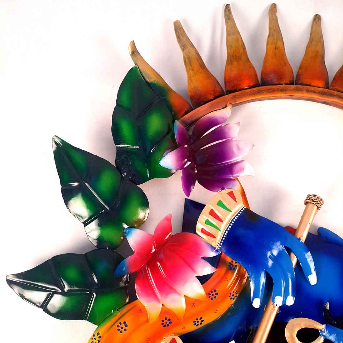 Radha Krishna Backlit Wall Hanging - Metal Wall Art LED - For Home Decor & Gifts -28 Inch - ApkaMart