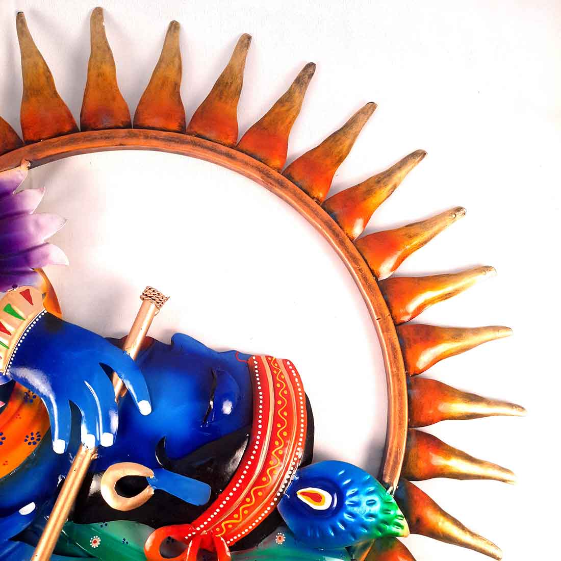 Radha Krishna Backlit Wall Hanging - Metal Wall Art LED - For Home Decor & Gifts -28 Inch - ApkaMart