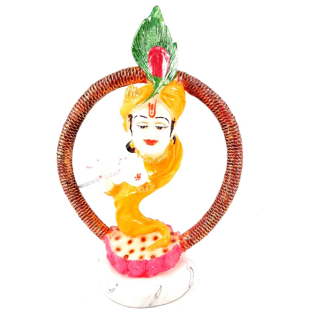 Krishna Idol - Apkamart #color_Yellow
