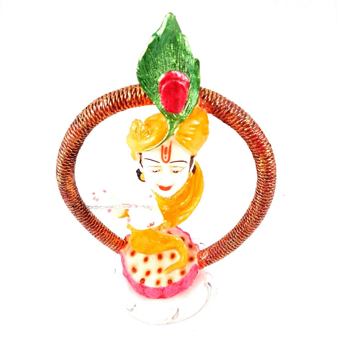 Krishna Idol - Apkamart #color_Yellow