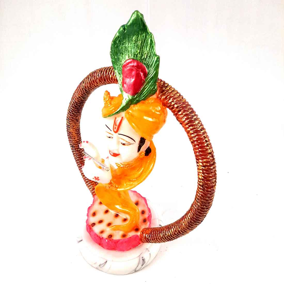 Krishna Idol - Apkamart #color_Yellow