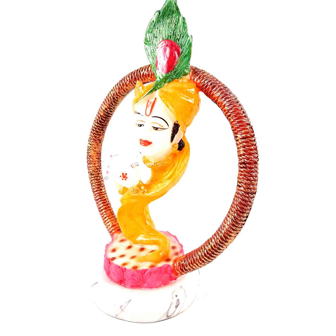Krishna Idol - Apkamart #color_Yellow