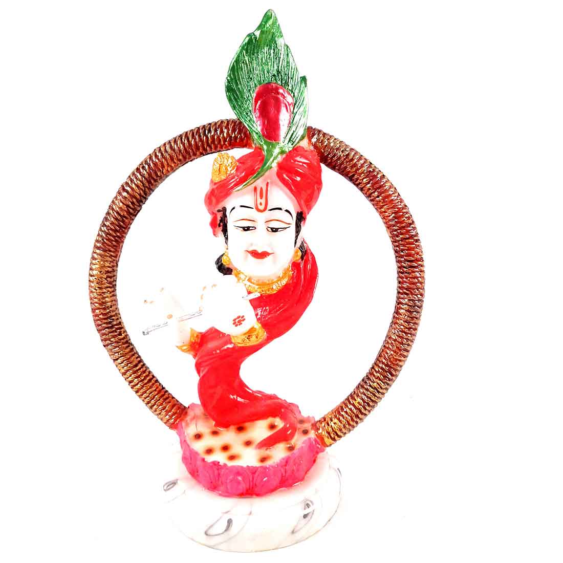 Krishna Idol - Apkamart #color_Red