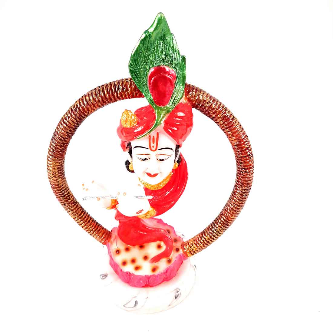 Krishna Idol - Apkamart #color_Red