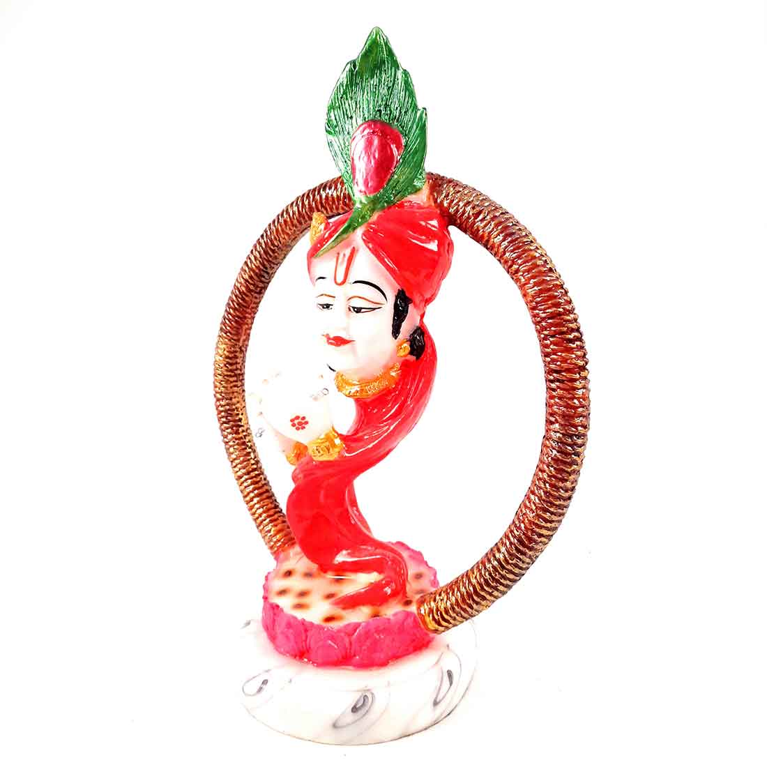 Krishna Idol - Apkamart #color_Red