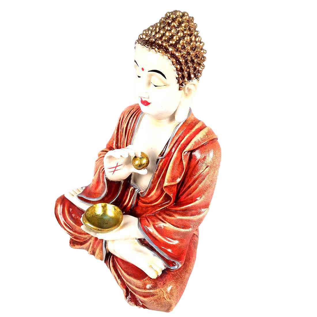 Gautam Buddha Statue - for Home & Decor Spiritual Living - 12 Inch - ApkaMart