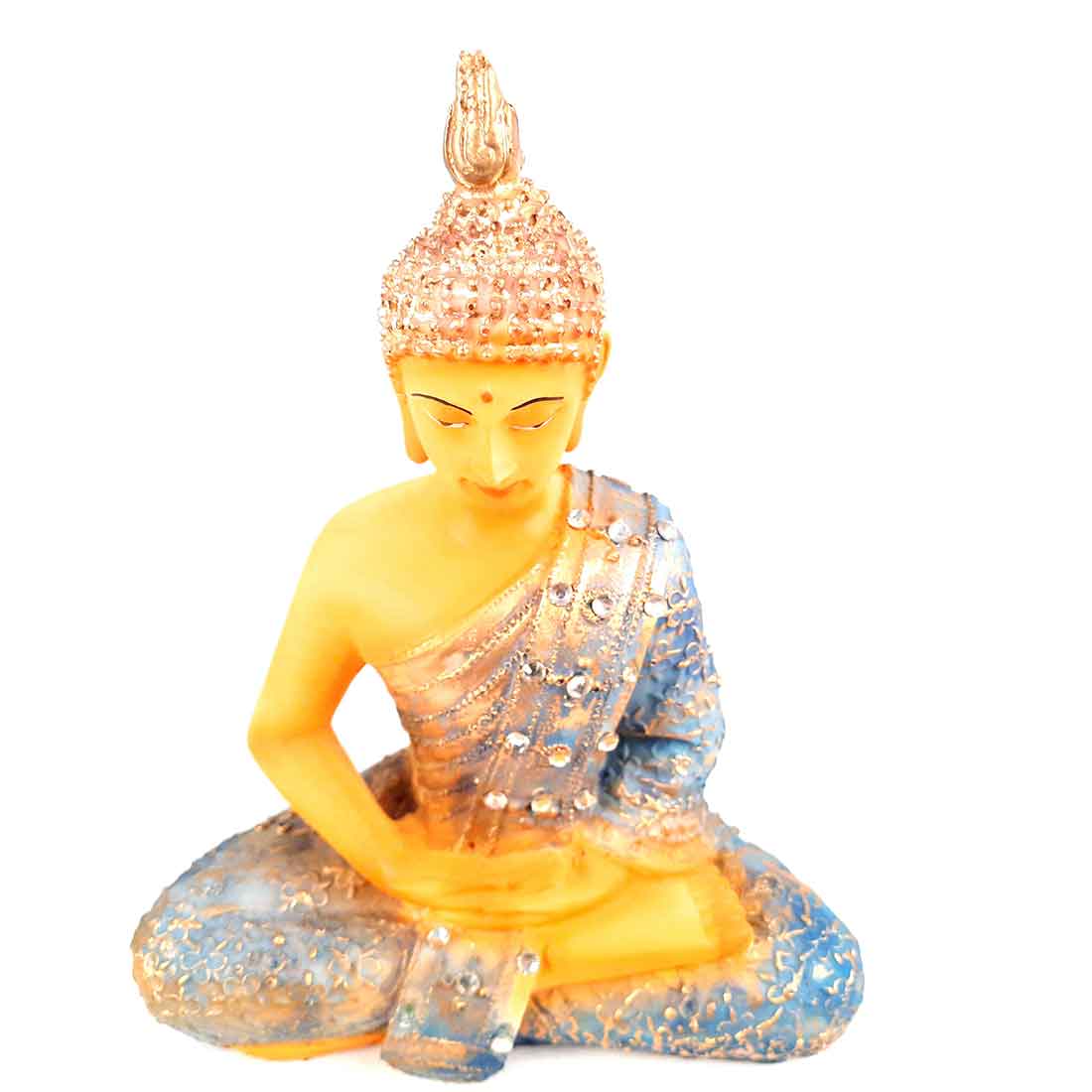 Sitting Buddha Statue - for Home & Spiritual Decor - 10 Inch - ApkaMart