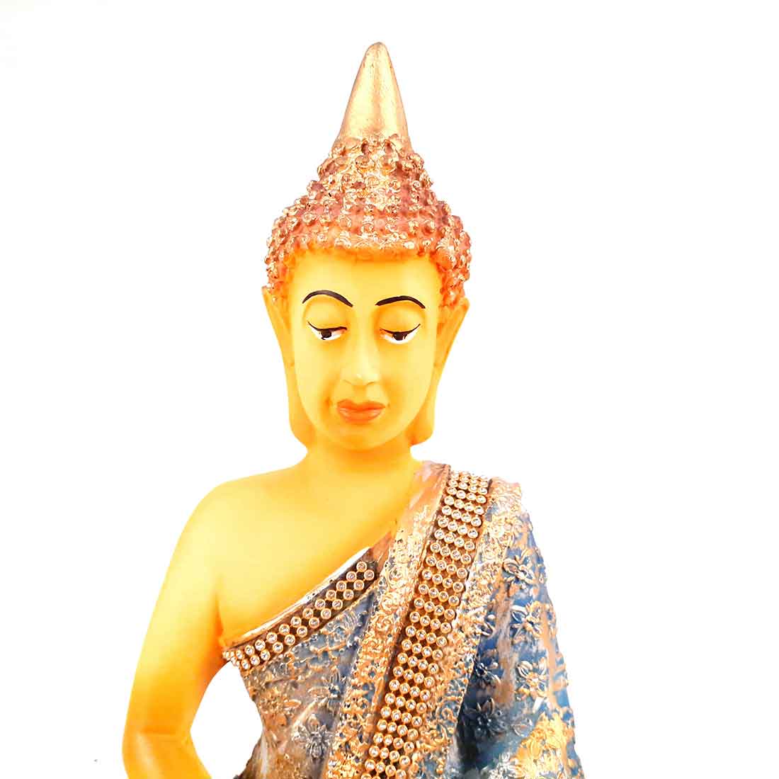 Sitting Buddha Statue - for Home Decor and Gifting - 11 Inch - ApkaMart