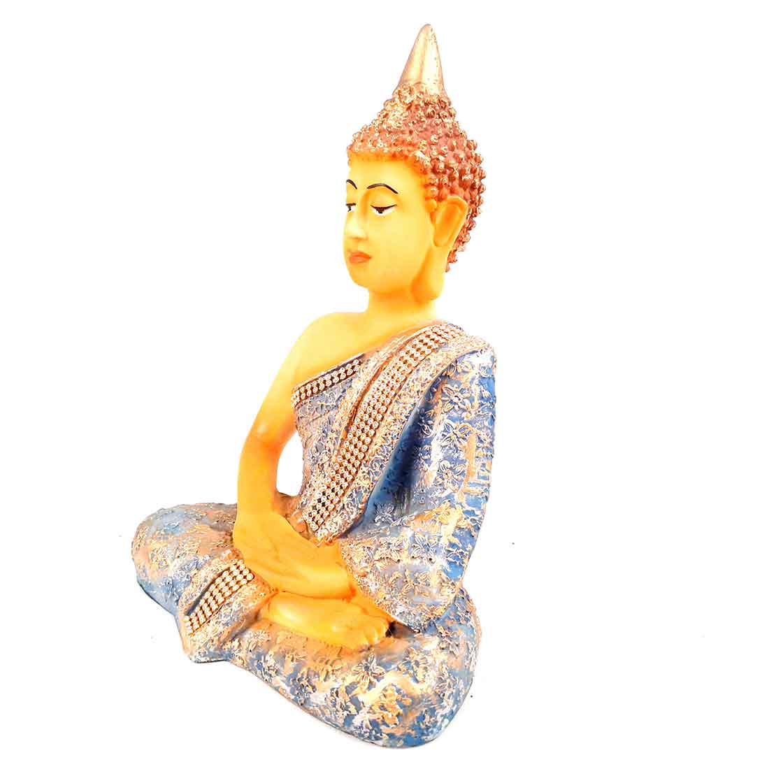 Sitting Buddha Statue - for Home Decor and Gifting - 11 Inch - ApkaMart