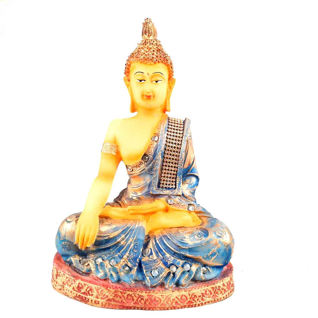Meditating Buddha Statue - for Living Room & Office Decor - 10 Inch - ApkaMart