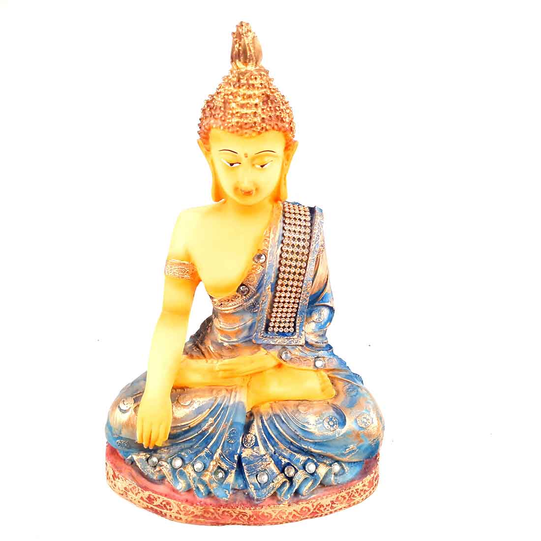 Meditating Buddha Statue - for Living Room & Office Decor - 10 Inch - ApkaMart