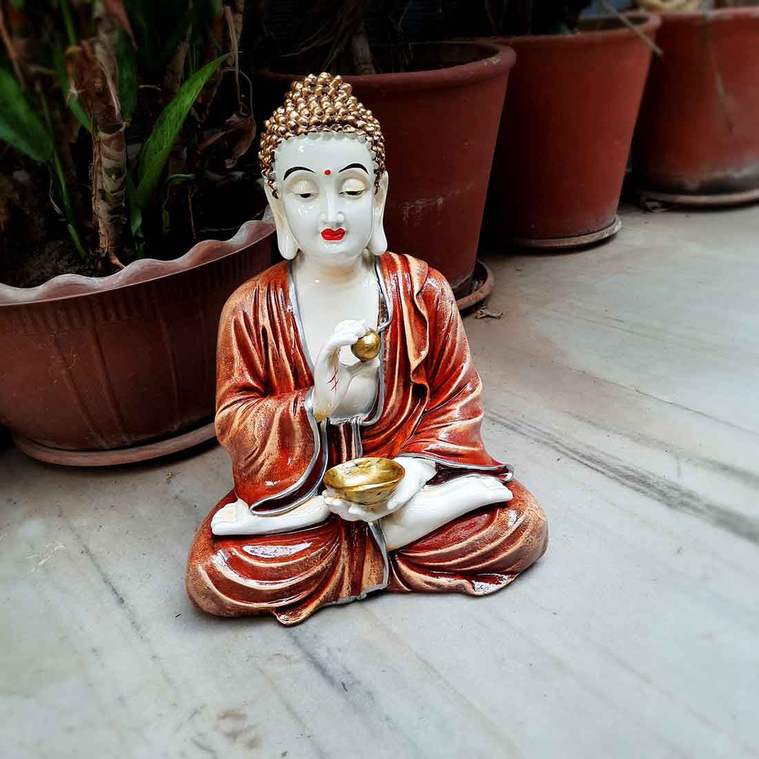 Gautam Buddha Statue - for Home & Decor Spiritual Living - 12 Inch - ApkaMart