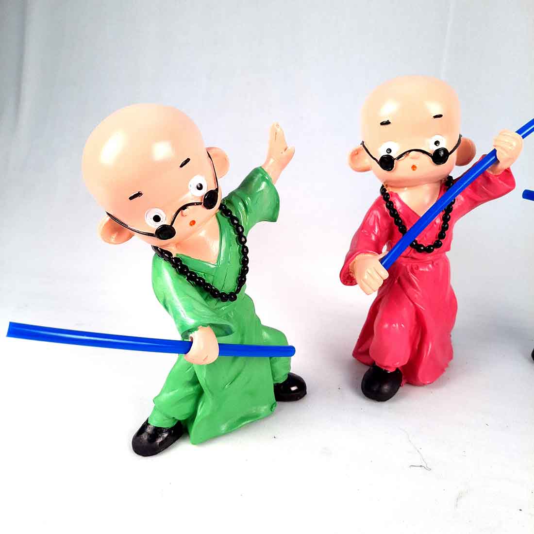 Baby Monk Showpiece - for Table Decoration & Gifts  - 8 Inch - Set of 4 - ApkaMart