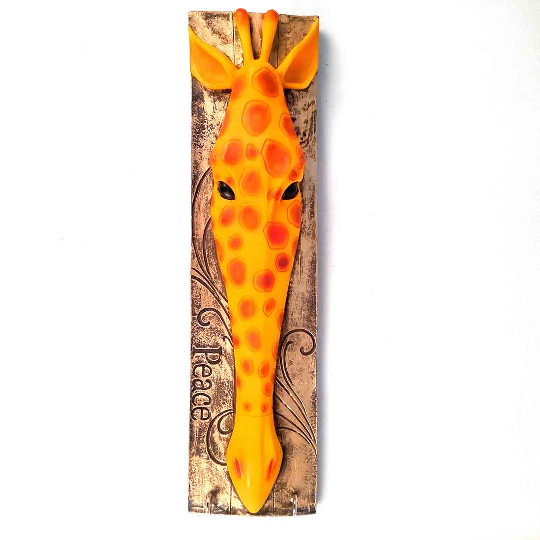 Wall Hanging Key Hook - Giraffe Design - For Wall & Home Decor - 16 Inches - ApkaMart