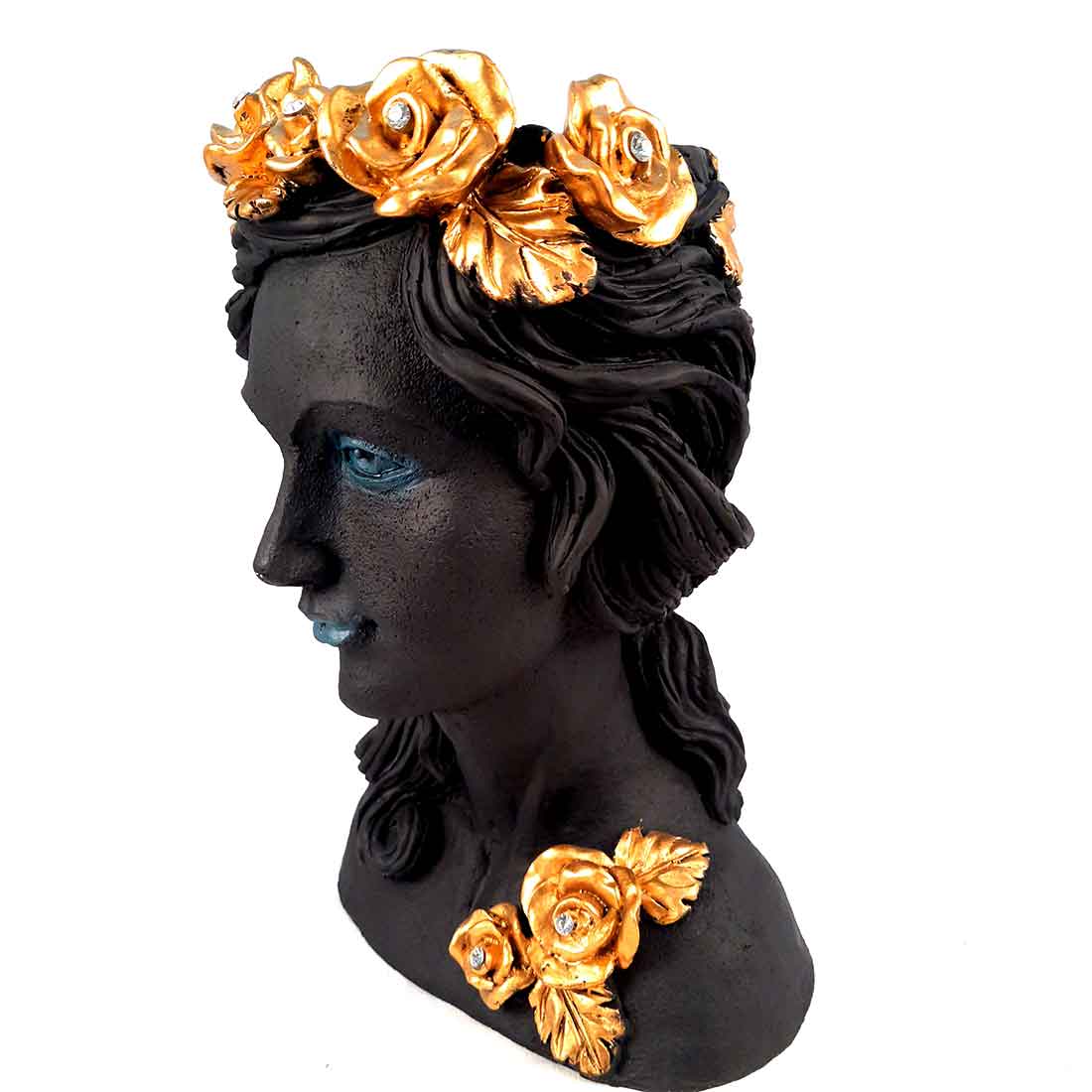 Lady Face Designer Vase - Flower Vase for Living Room - 14 Inches - ApkaMart