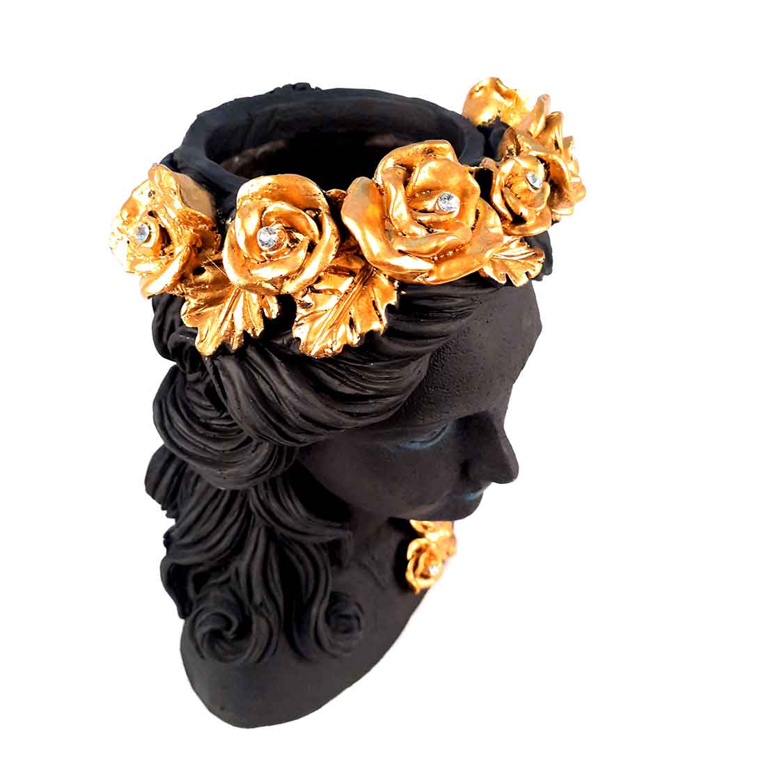 Lady Face Designer Vase - Flower Vase for Living Room - 14 Inches - ApkaMart