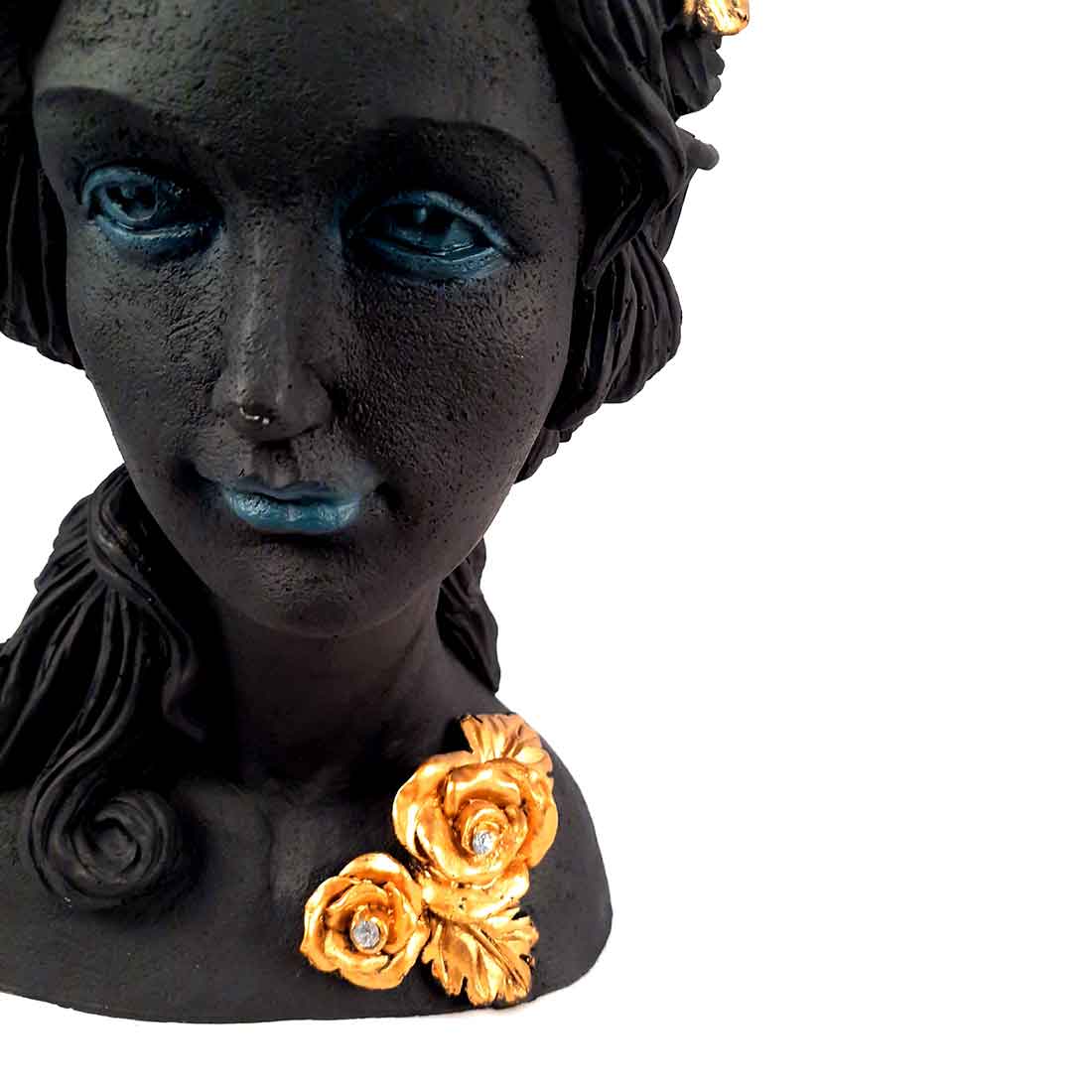 Lady Face Designer Vase - Flower Vase for Living Room - 14 Inches - ApkaMart