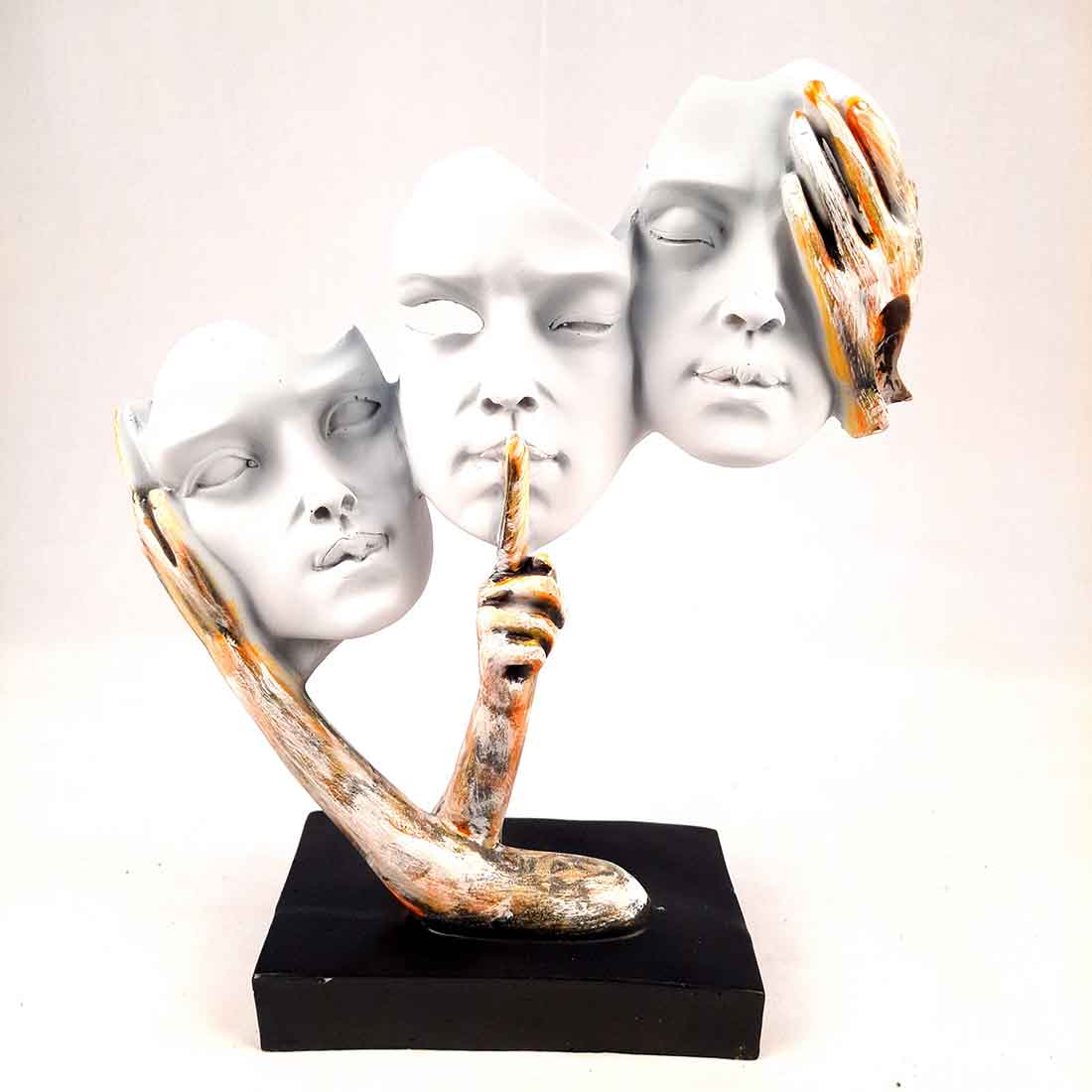 Antique Face Showpiece - For Table Decor & Gifts - 13 Inch - Apkamart #Style_Design 2