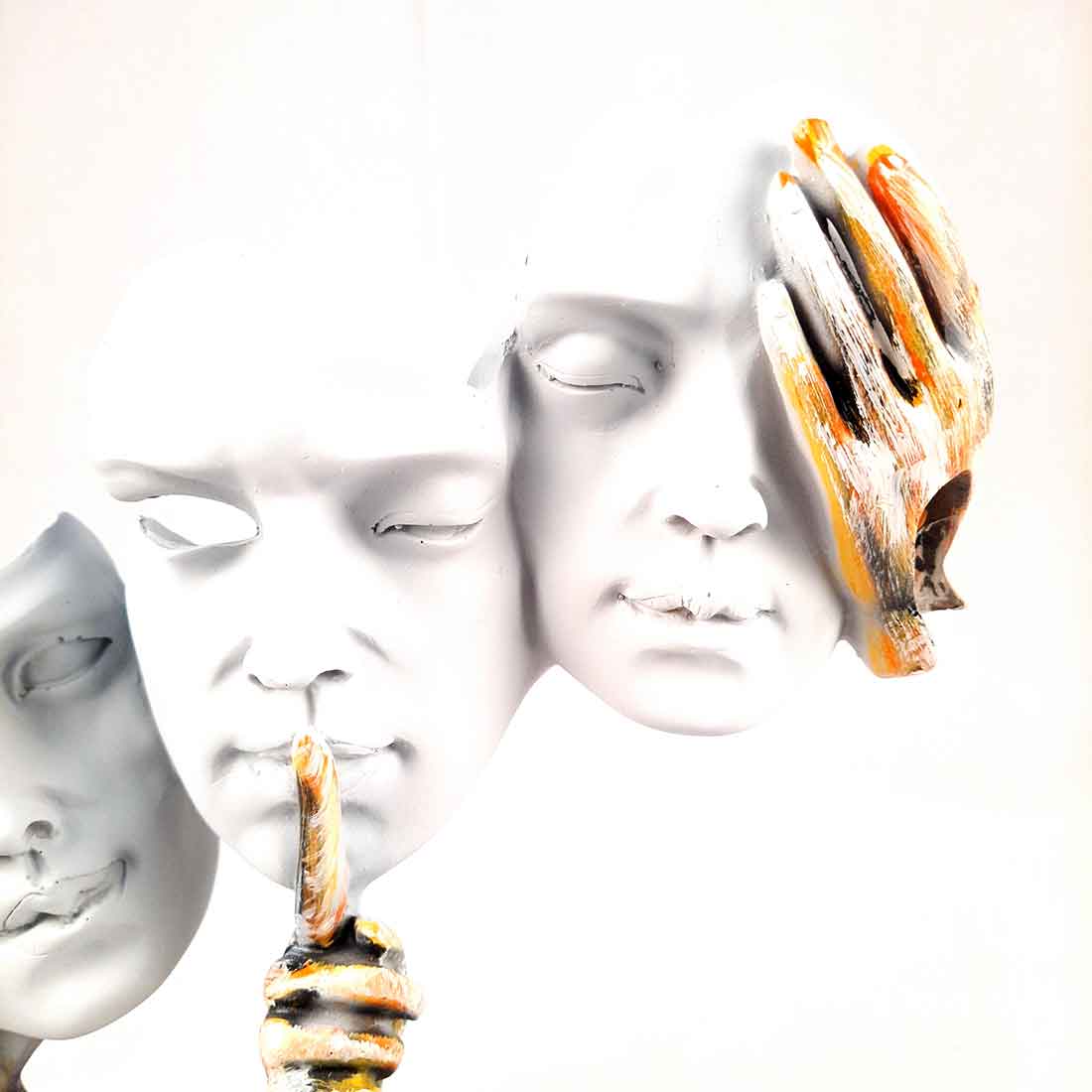 Antique Face Showpiece - For Table Decor & Gifts - 13 Inch - Apkamart #Style_Design 2