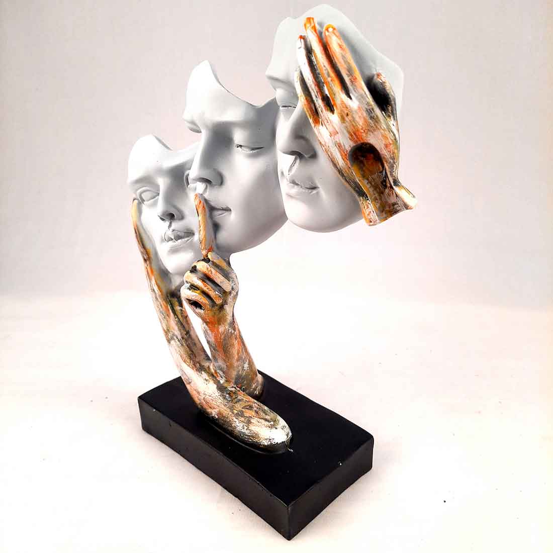 Antique Face Showpiece - For Table Decor & Gifts - 13 Inch - Apkamart #Style_Design 2